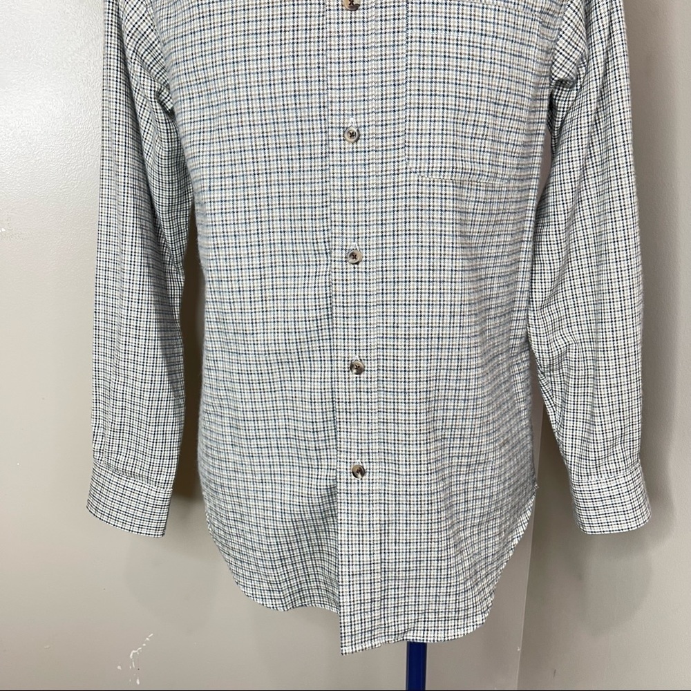 Vintage Mens Casual Plaid Flannel Shirt Size Small - Picture 16 of 16